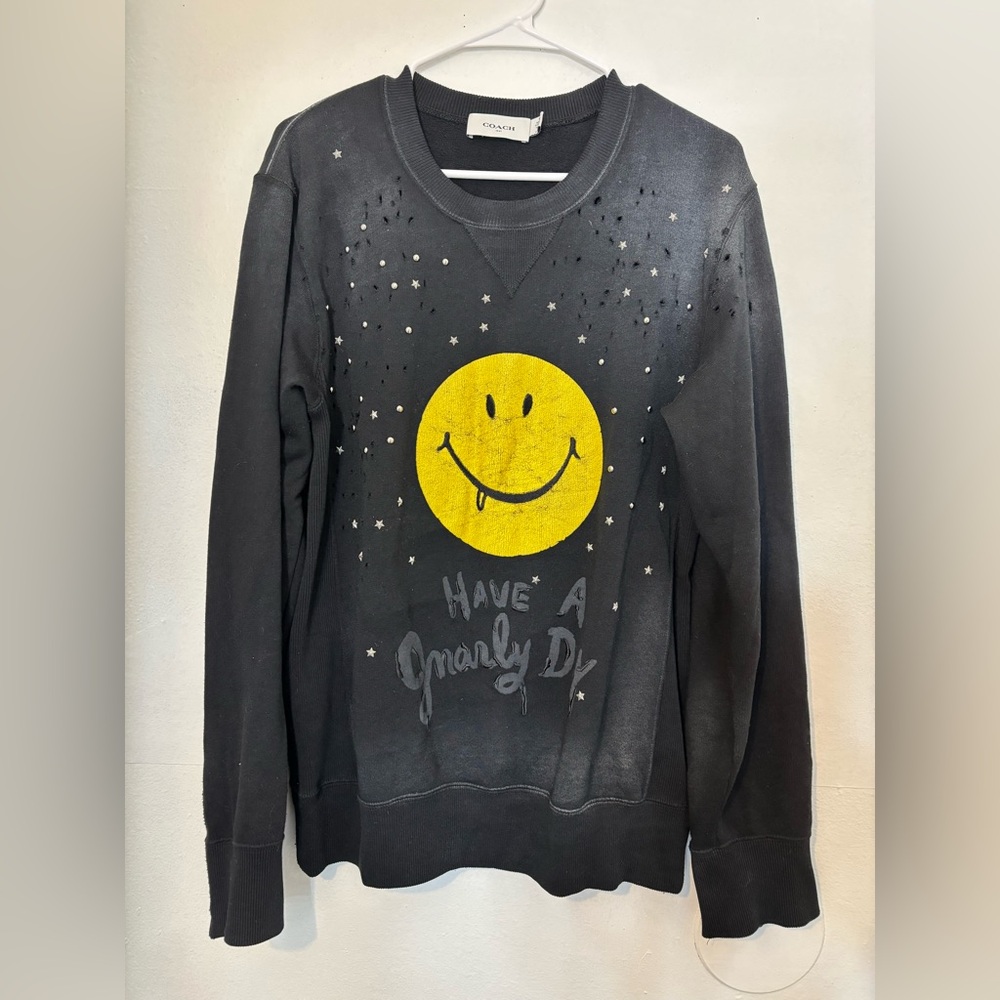 Coach Black Crewneck Sweatshirt